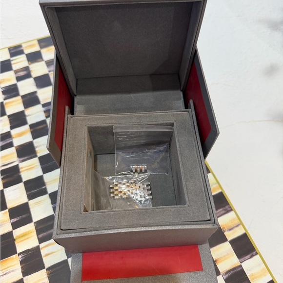 Michele CSX Diamond 18K Gold/ Silver Bracelet Watch - Picture 10 of 12